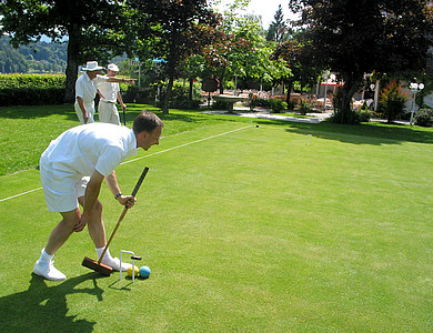 Croquet-Platz im Amerika-Holzer