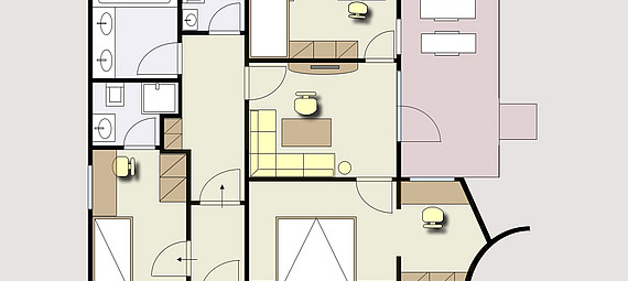 Strand-Appartement 'SWIMMINGPOOL'
