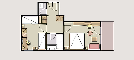 Familienzimmer 'FLEDERMAUS'
