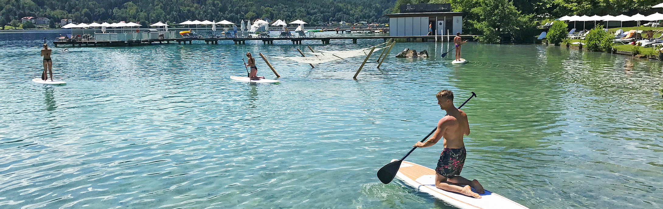 Unsere Urlaubs-Bucht am Klopeiner See