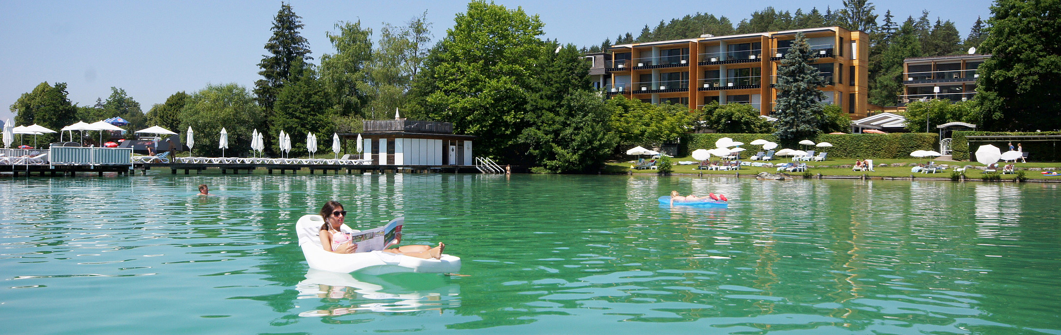 Relaxen am wärmsten Badesees Österreich