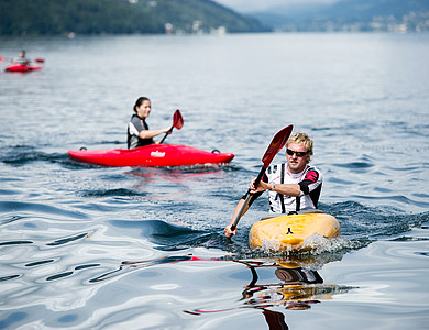 Paddeln im Klopeiner See