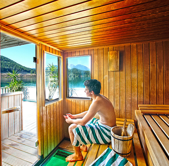 Seensauna direkt am Klopeiner See