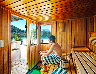 Seensauna direkt am Klopeiner See